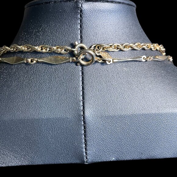 Vintage Sarah Coventry Yellow Brown Gold Tone Long Statement Necklace - Picture 8 of 9